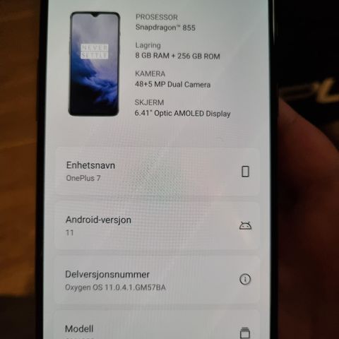 OnePlus 7 ferdig prutet!