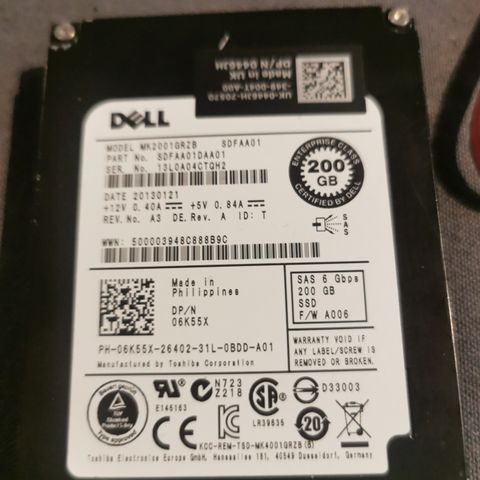 SAS SSD med RAID Controller