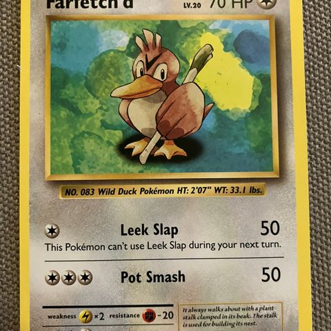 Farfetch’d 68/108 Pokemon kort