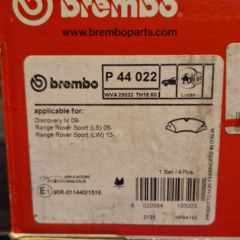 Brembo bremseklosser