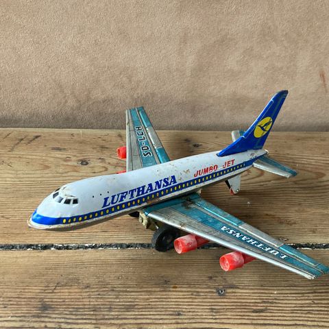 Vintage Leke Modellfly Lufthansa Tyskland