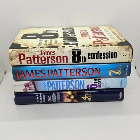 4 stk James Patterson & Maxine Paetro hardcover bøker