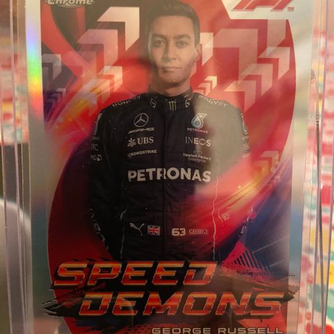 Topps Chrome G.Russell Speed demon F1 kort