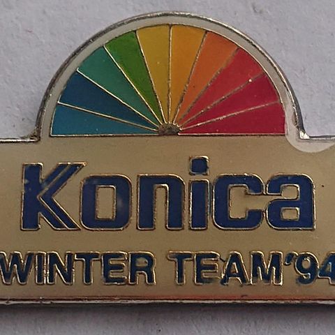 Konica sølv Lillehammer 1994 OL pins selges