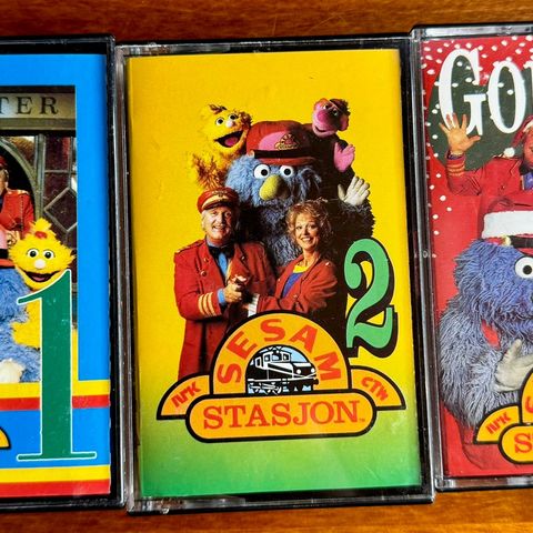 Sesam Stasjon kassetter 1 , 2 & 3 🔥Alt som ny!!