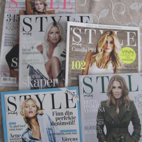 STYLE - 2013 - 2014 - 2015 - 5 stk. med Tone Damli - Se bilder!