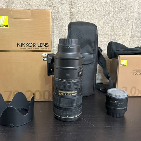 Nikon AF-S Nikkor 70-200mm f/2.8E II ED VR + AF-S telekonverter TC-20E III