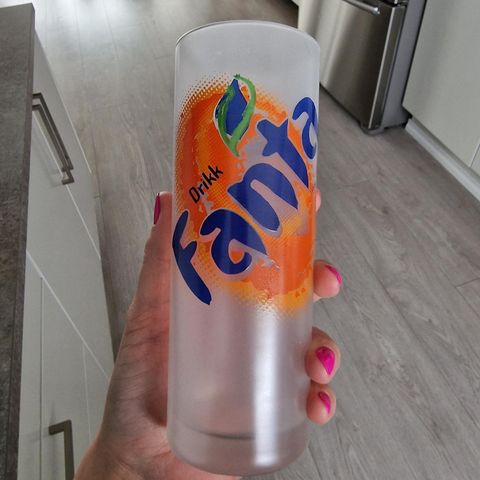 6 stk helt nye fanta glass