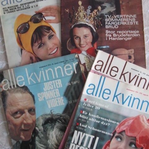 Alle Kvinner 1966 - 26 stk. - Nye er lagt til - Kjendiser!