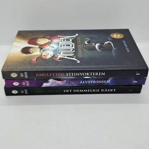 3 stk Amuletten hardcover bøker  - Kazu Kibuishi
