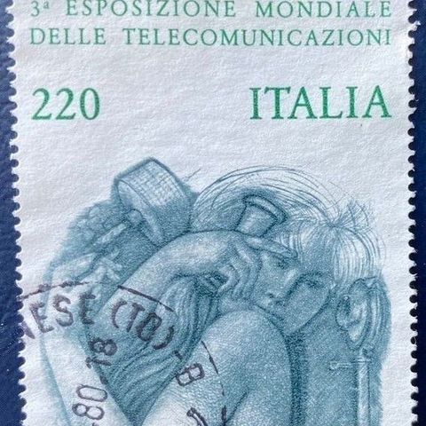 Italia 1979 Telekommunikasjon  AFA 1565 Stemplet