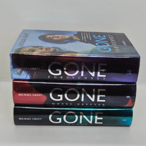 3 stk hardcover bøker fra Gone serien. Michael Grant