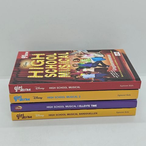 4 stk High School Musical hardcover bøker