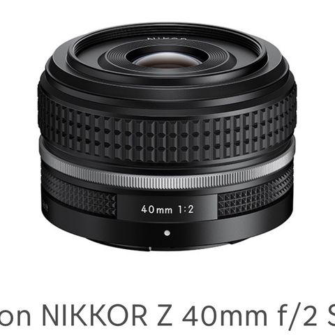 Nikkor Z 40mm f2 ønskes