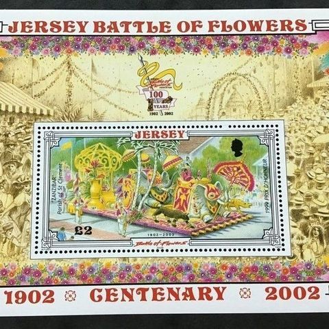 Jersey 2002 Anniversary of the Battle of Flowers Festival  SW 1041 Postfrisk