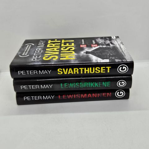 3 stk Peter May hardcover bøker