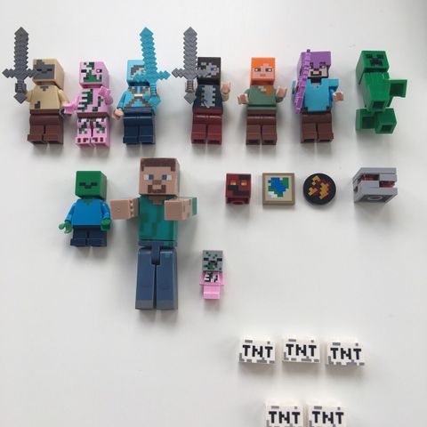 Minecraft Lego figurer, klosser