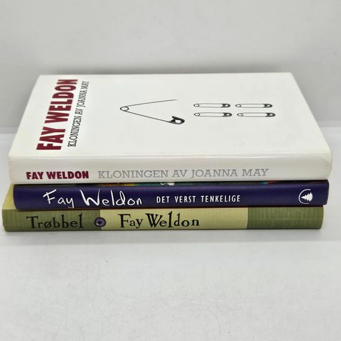 3 stk Fay Weldon hardcover bøker