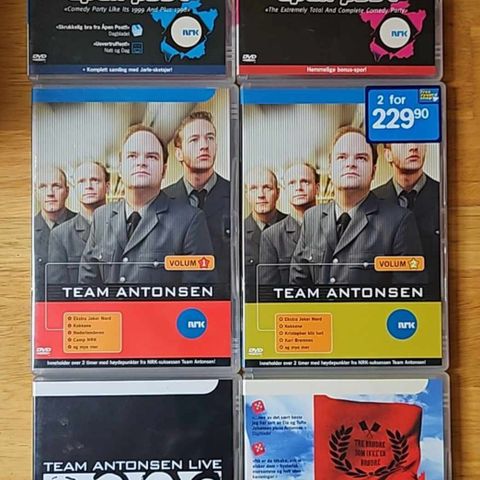 Åpen Post/Team Antonsen/Tre brødre som ikke er brødre (6 stk DVD-samling)