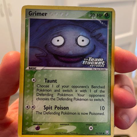 Pokemon kort - Grimer 56/109 Holo stamped