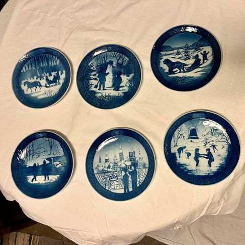 Samleplatter Royal Copenhagen 1984-1989