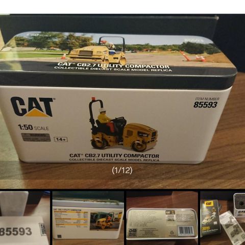 Diecast masters - Cat® CB2,7 utility compactor - uåpnet