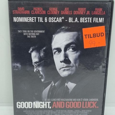 Good night, and good Luck. Dvd