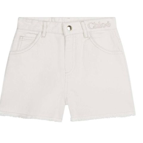 Jeans-shorts lys beige fra CHLOE str 14 år