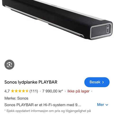 sonos lydplanke