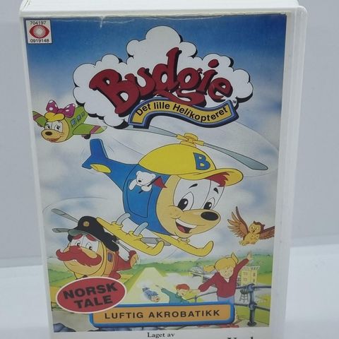 Budgie, Det lille helikopteret. Vhs. Luftig akrobatikk