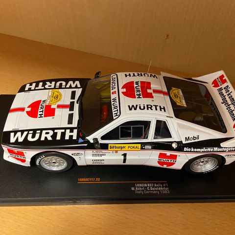 Lancia 037 Würth rally W.Rörhl 1/18 selges