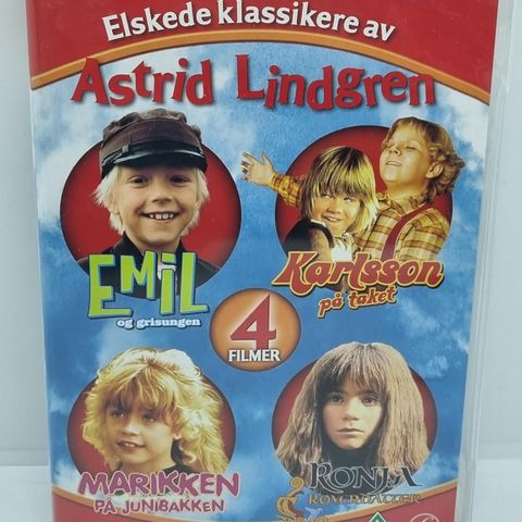 Astrid Lindgren 3 dvd.