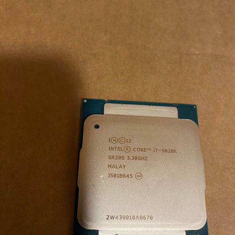 intel core i7 5820k @ 3.30ghz