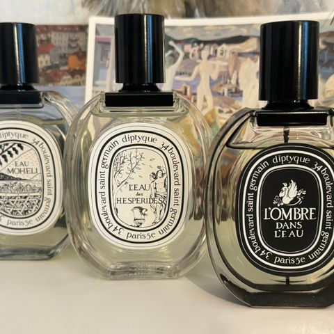 Diptyque dekantere/samples 3ml, 5ml, 10ml, 15ml.