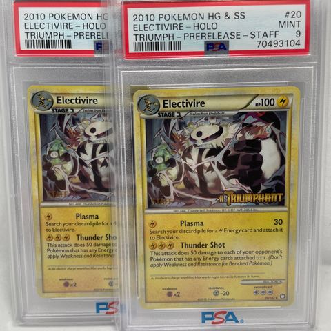 Pokemon Electivire Prerelease Staff PSA