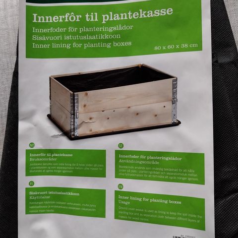 Innefor til plantekasse