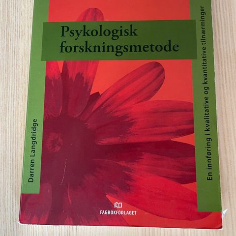 Lærebok psykologisk forskningsmetode