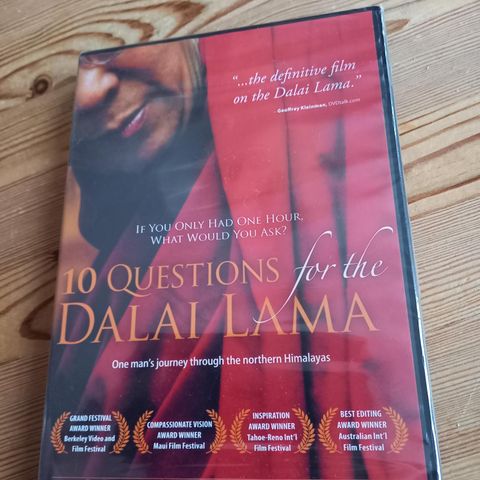 10 Questions For The Dalai Lama- DVD- Ny I Plast!
