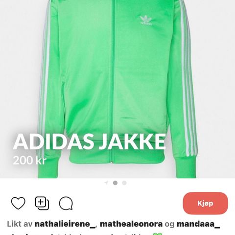 Adidas jakke str XS
