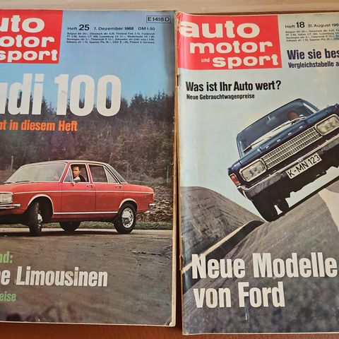 Auto motor und sport Nr 18 & 25 1968
