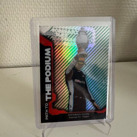 2021 Topps Chrome F1 Path to the Podium Esteban ocon