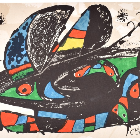 Joan Miró-Alechinsky-Vasarely-Corneille-Jan Groth-Bullough og flere andre