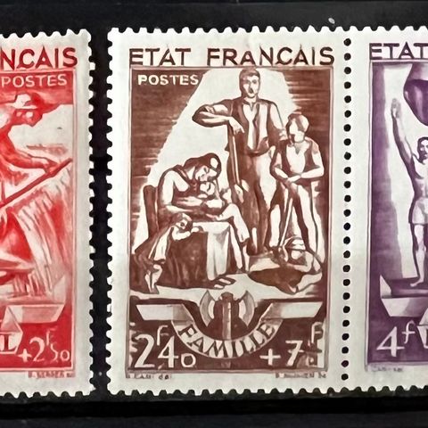 Frankrike 1943 Nasjonalhjelp postfrisk