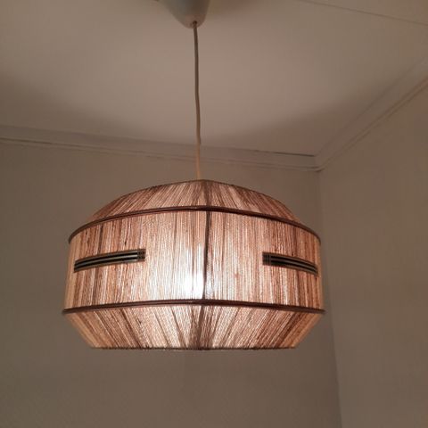 Retro taklampe i stoff