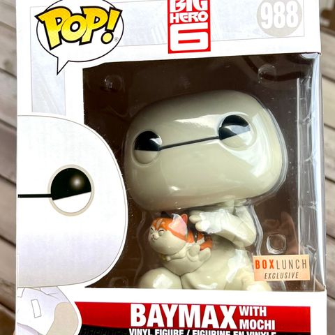 Funko Pop! Baymax with Mochi (6-Inch) | Disney (988) Excl. to BoxLunch