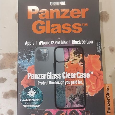 PangerGlass ClearCase Apple iPhone 12 Pro Max | Black Edition