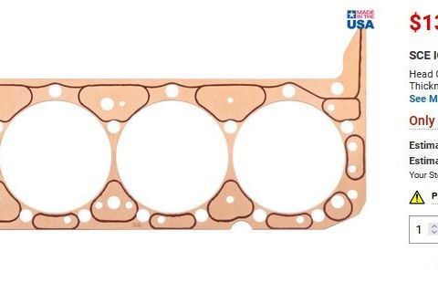 SBC - Chevrolet Cheva motor - Gasket Copper - gi bud