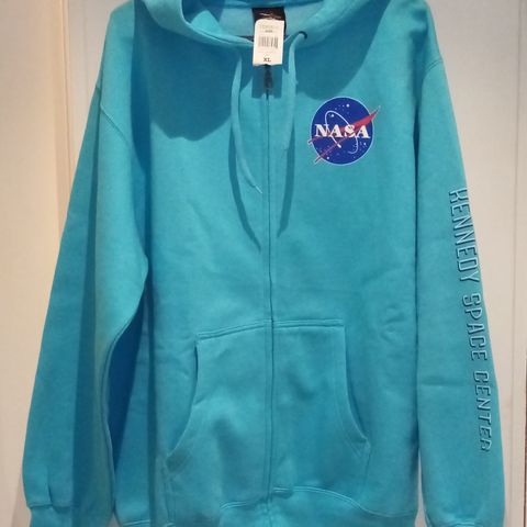 NASA hettejakke (THESPACESHOP.COM) -  XL/UNISEX/NY  - PORTO INKLUDERT