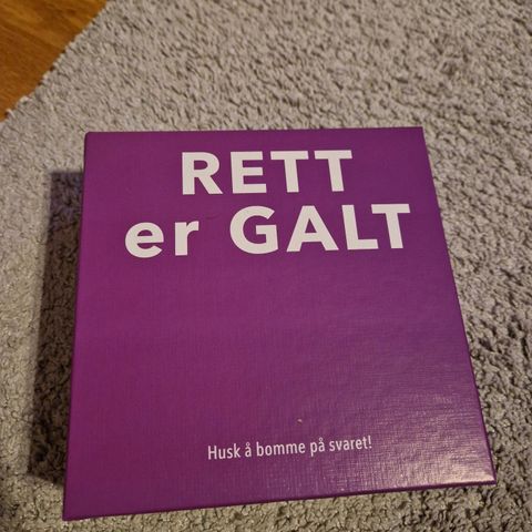 Spillet rett er galt