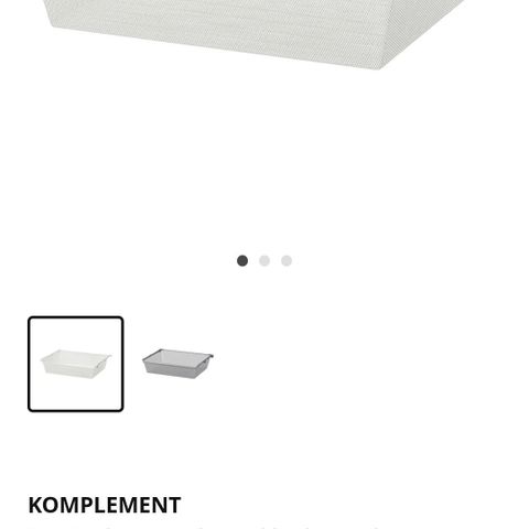 Ikea pax tilbehør 75cm